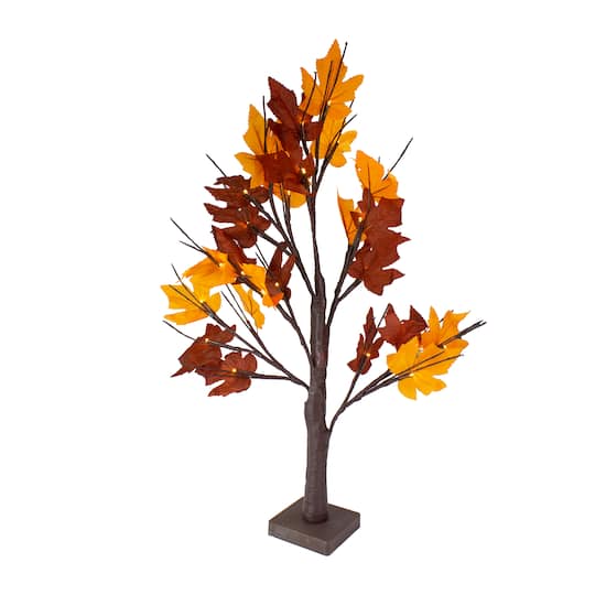 2ft. Pre-Lit Maple Artificial Tree, Clear LED Lights